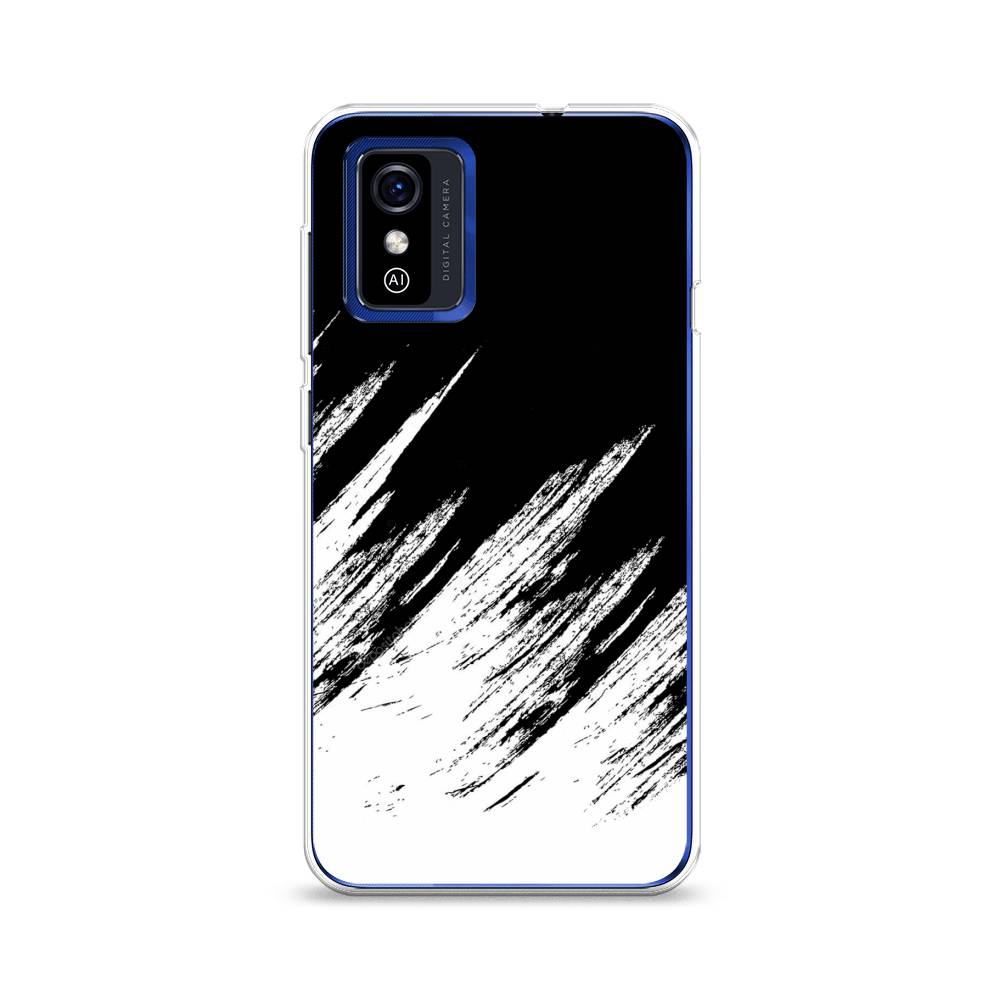 

Чехол Awog на ZTE Blade L9 / ЗТЕ Блэйд L9 "Черно белые брызги", Разноцветный, 135250-3