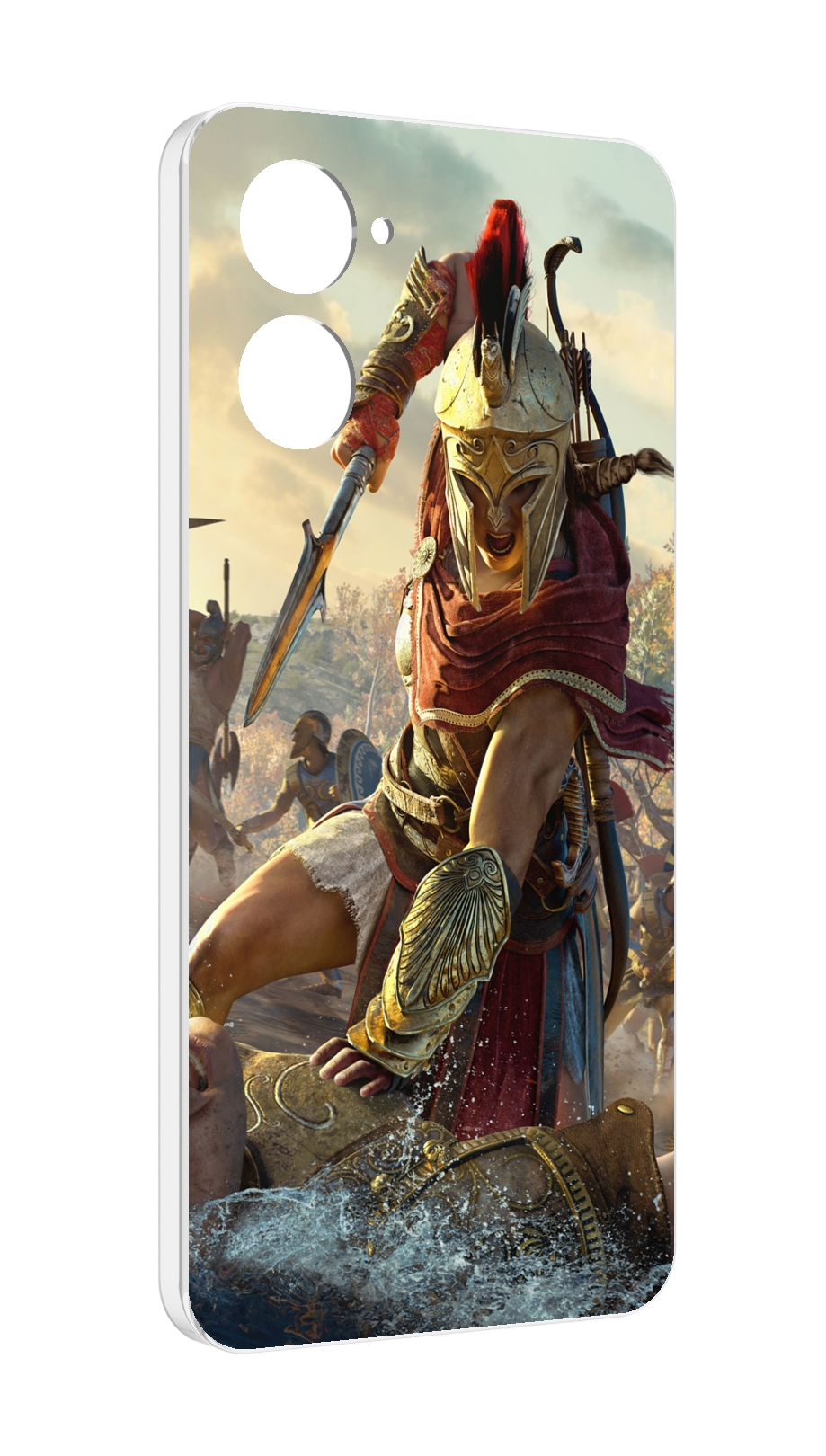 

Чехол MyPads Assassin's Creed Odyssey Kassandra мужской для Realme 10S противоударный, Tocco