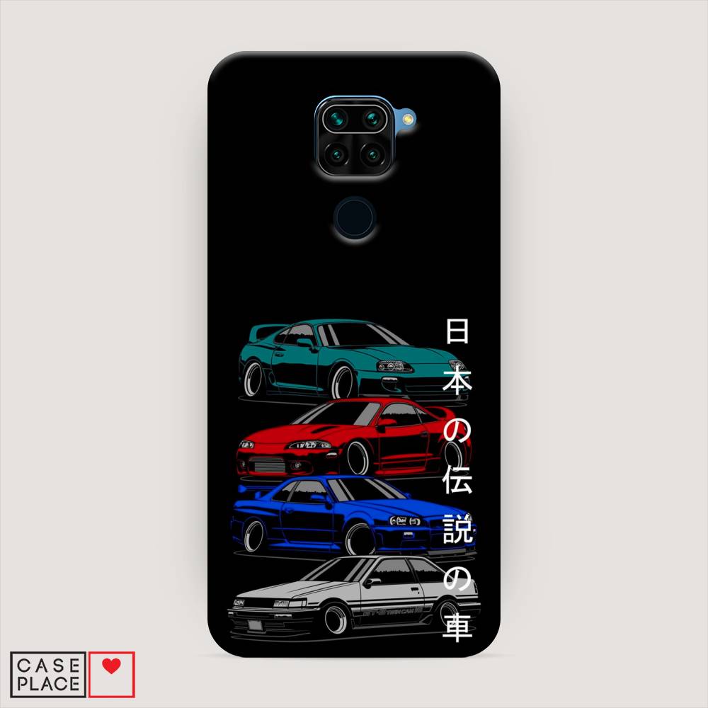 фото Пластиковый чехол "jdm legend cars" на xiaomi redmi note 9 awog