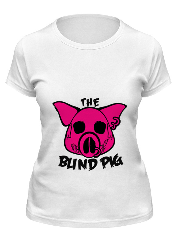 

Футболка женская Printio The blind pig #2 белая M, Белый, The blind pig #2