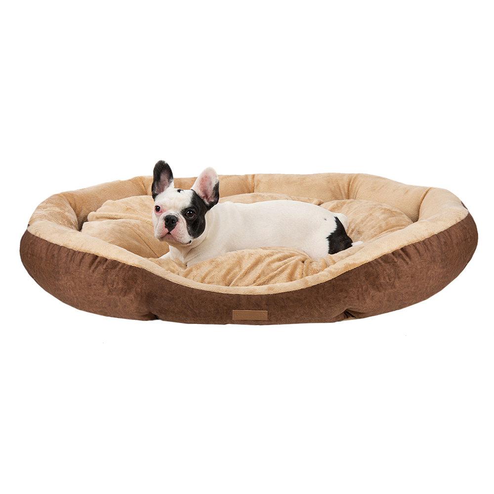 Лежанка для собаки Dogmoda Kingsize полиэстер 100x116x20см коричневый