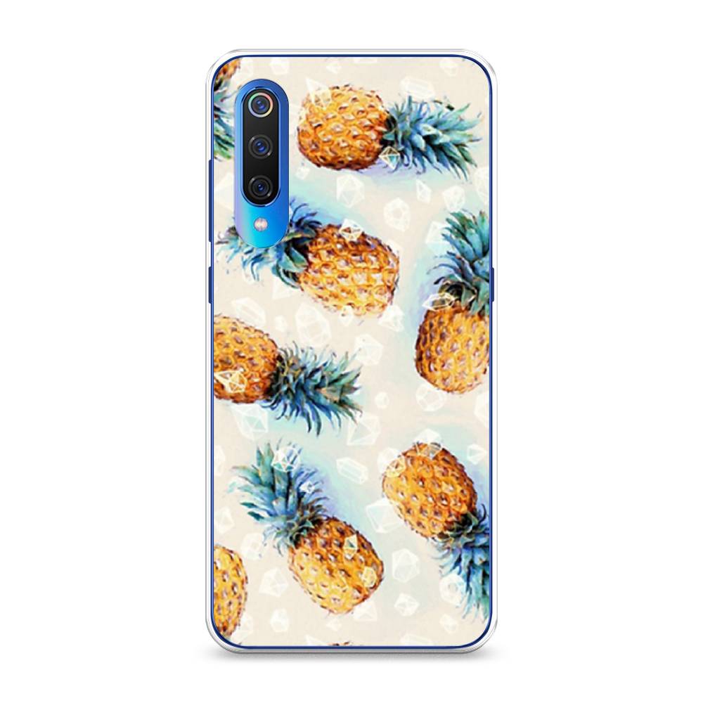 

Чехол Awog на Xiaomi Mi 9 "Ананасы", Разноцветный, 34850-3