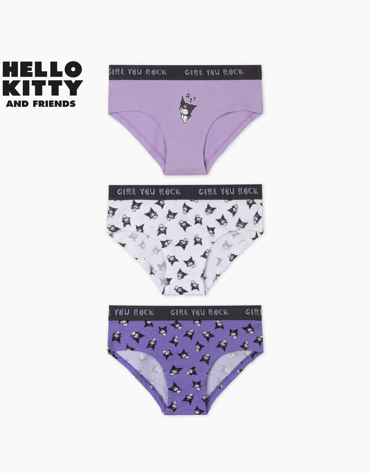 

Комплект трусов для девочки 3 шт. Gloria Jeans GUW009002 разноцветный 10-12л/152, GUW009002