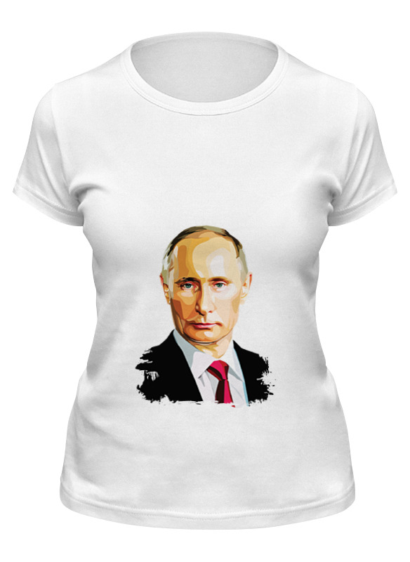

Футболка женская Printio Владимир путин белая M, Белый, Владимир путин