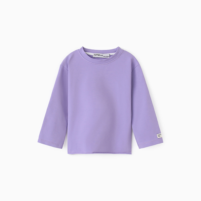 

Лонгслив детский KAFTAN Basic, сиреневый, 110, Фиолетовый, Basic