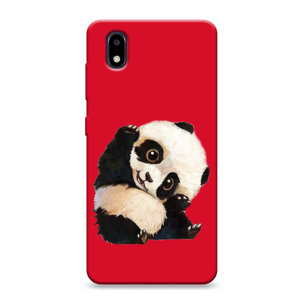 

Матовый силиконовый чехол "Большеглазая панда" на ZTE Blade A3 (2020), Большеглазая панда