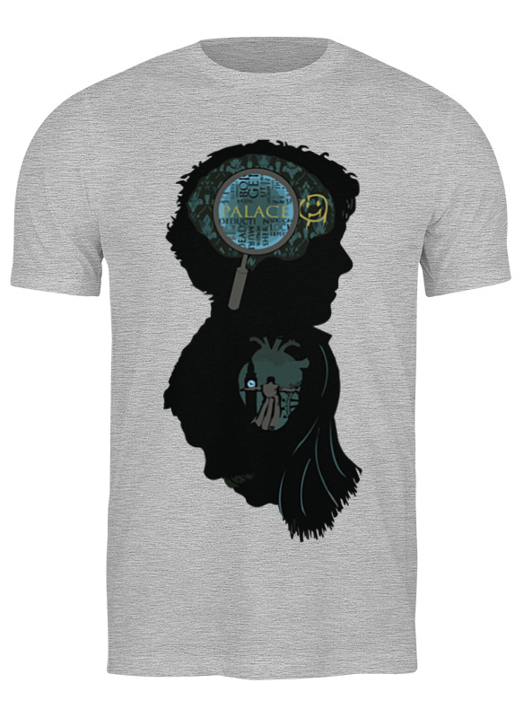 

Футболка мужская Printio Шерлок холмс (sherlock holmes) серая L, Серый, Шерлок холмс (sherlock holmes)