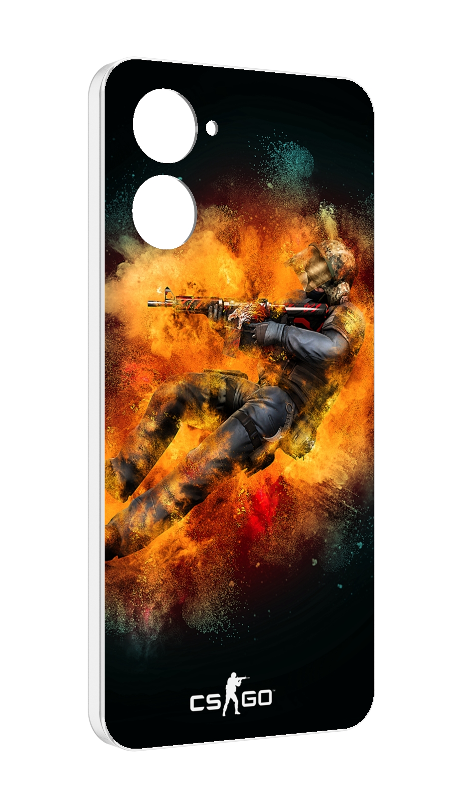 

Чехол MyPads CS-go Контр-террорист для Realme 10S противоударный, Tocco