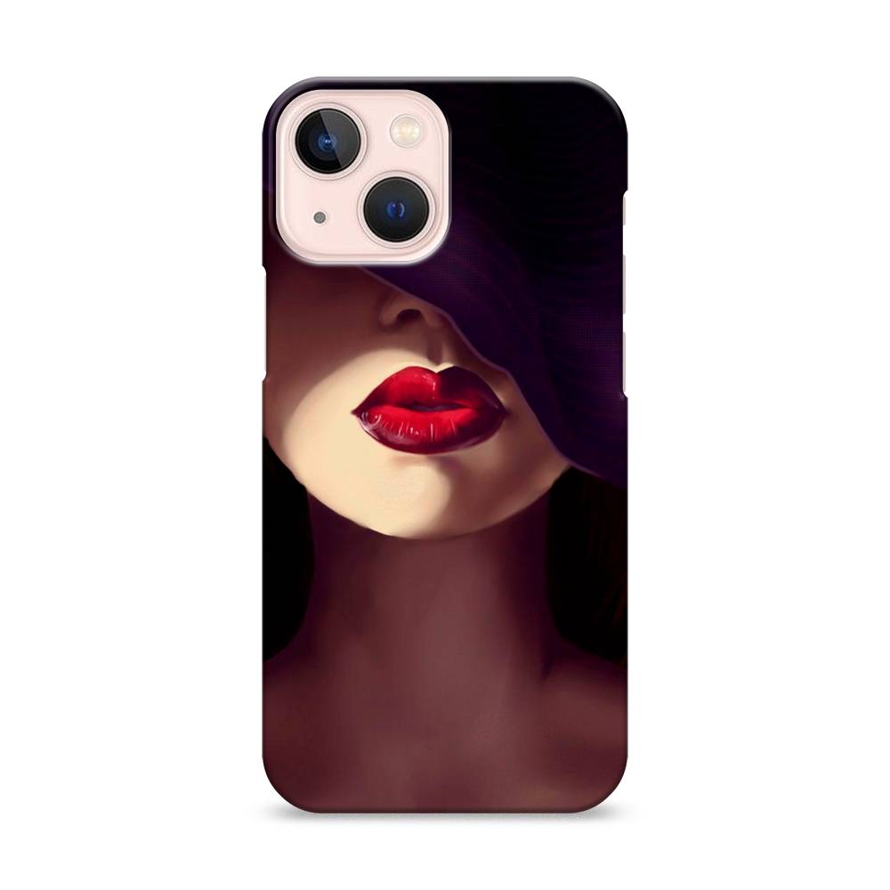 

Пластиковый чехол "Красные губы" на Apple iPhone 13 mini, 14120-5