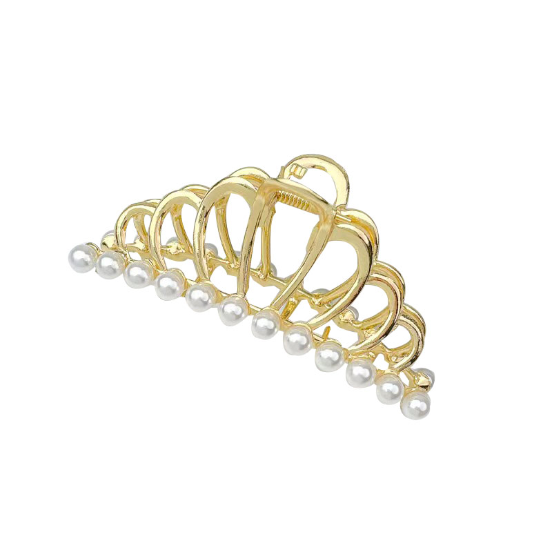 

Заколка-краб женская Vprok krabdiadema1 золотистая, Золотистый, krabdiadema1