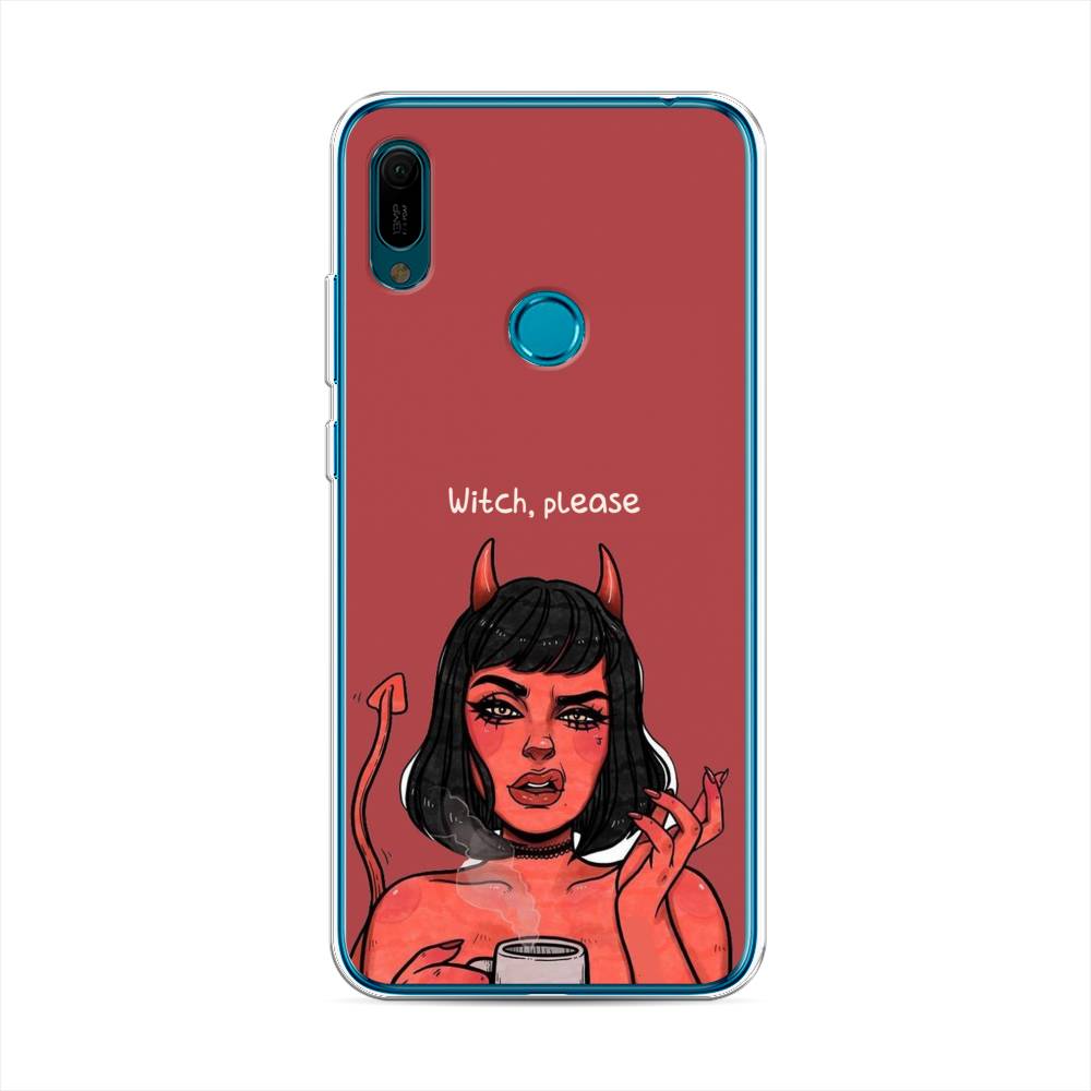 

Чехол Awog на Huawei Y6 2019 "Evil Girl", Красный;черный, 68650-6