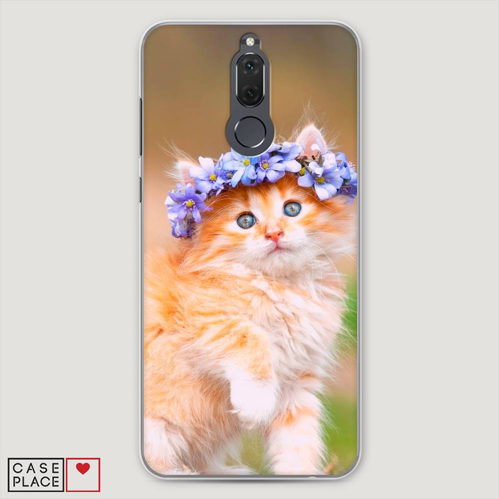 

Чехол Awog "Рыжий кот в венке" для Huawei Nova 2i