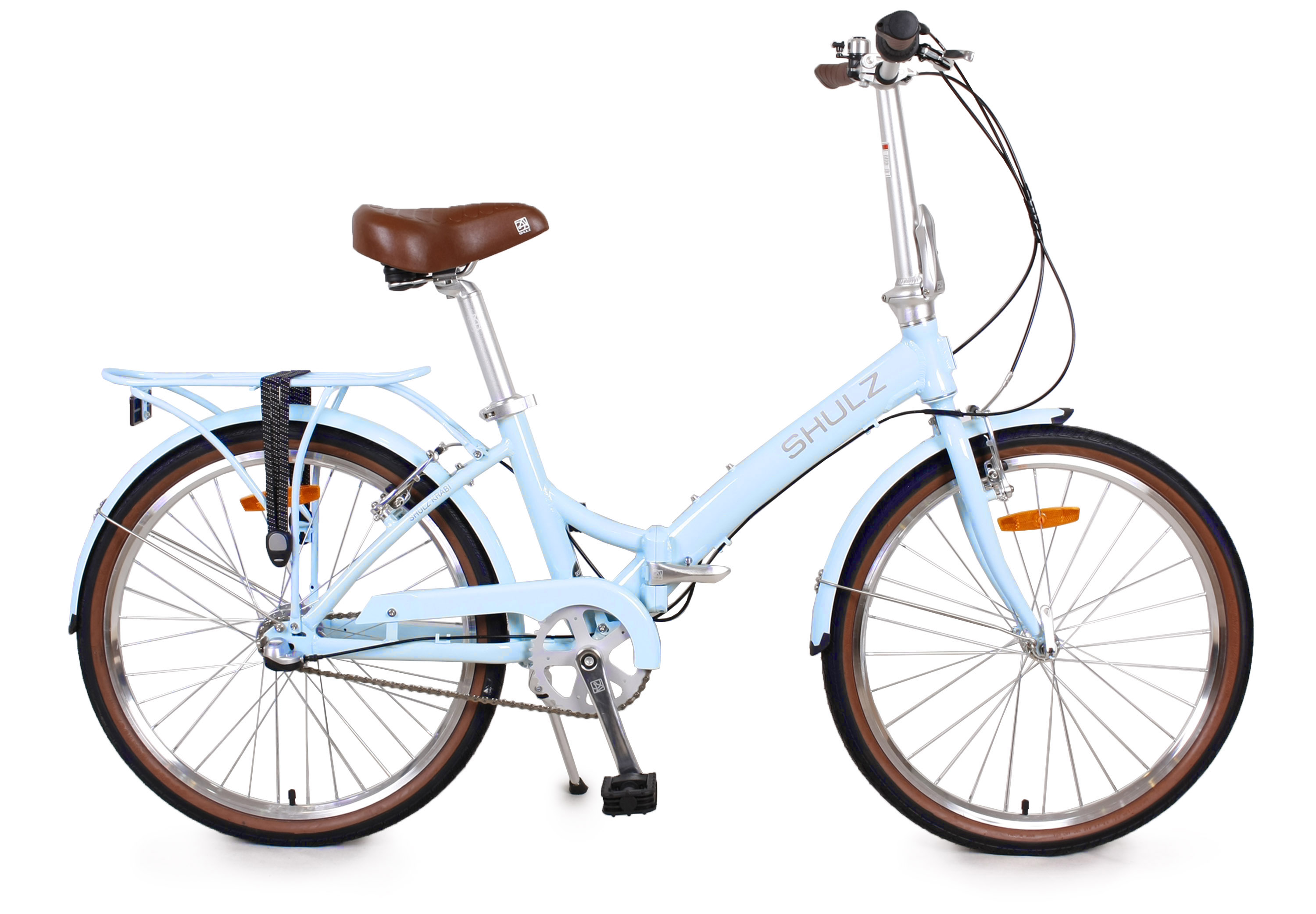Складной велосипед Shulz Krabi V-brake голубой