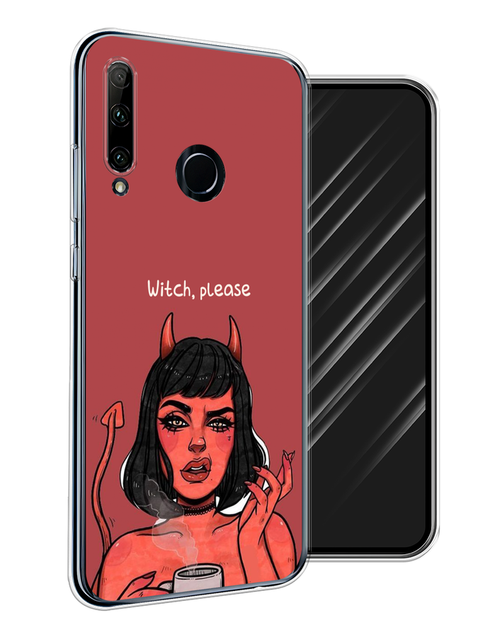 

Чехол Awog на Huawei P Smart Plus 2019 "Evil Girl", Красный;черный, 69250-6