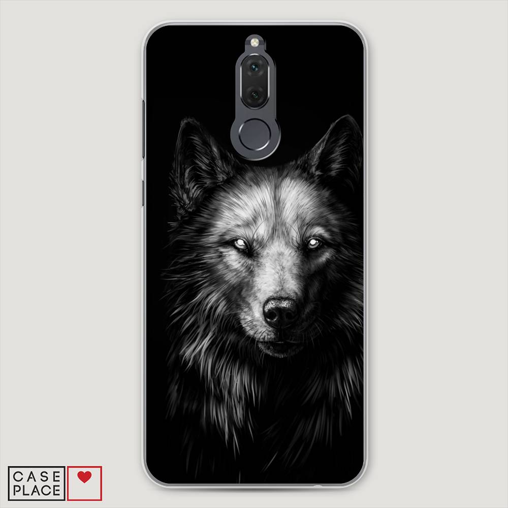 

Чехол Awog "Волк черно белый" для Huawei Nova 2i