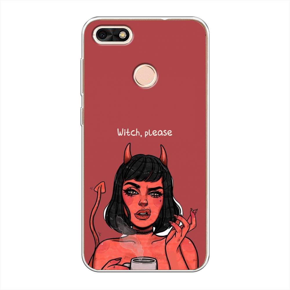 

Чехол Awog на Huawei Nova Lite (2017) "Evil Girl", Красный;черный, 64750-6