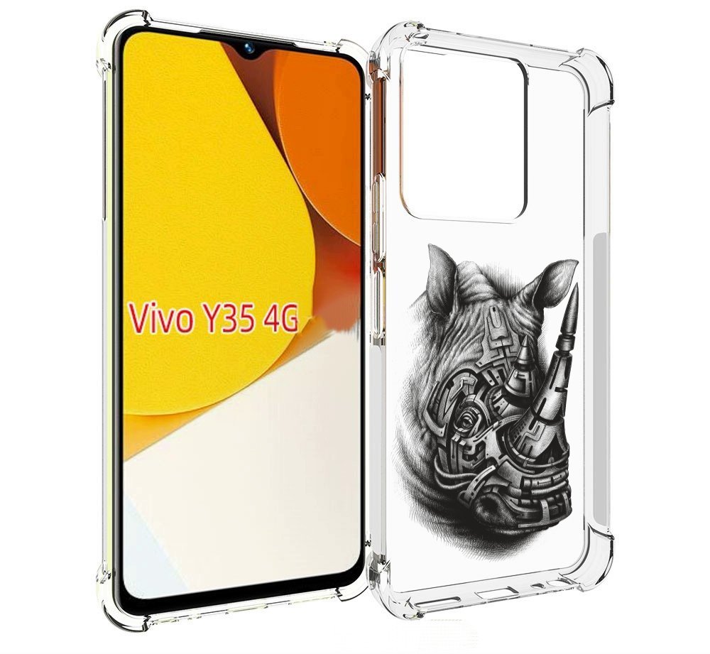 

Чехол MyPads стальной носорог для Vivo Y35 4G 2022 / Vivo Y22, Прозрачный, Tocco
