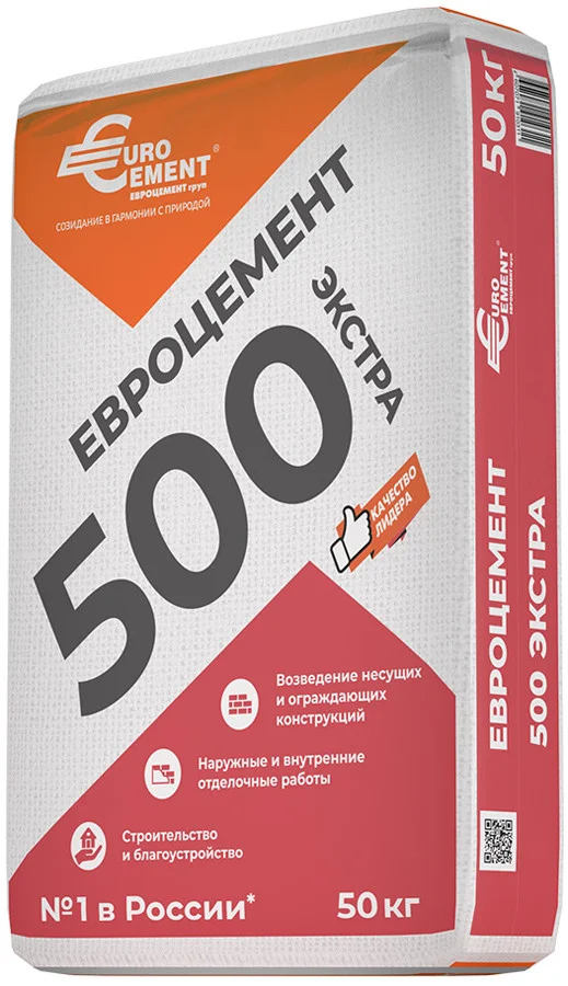 

Цемент тарированный ПЦ М500 Д0 EuroCement 50 кг / ЦЕМ I 42,5 Б Сенгилеевский