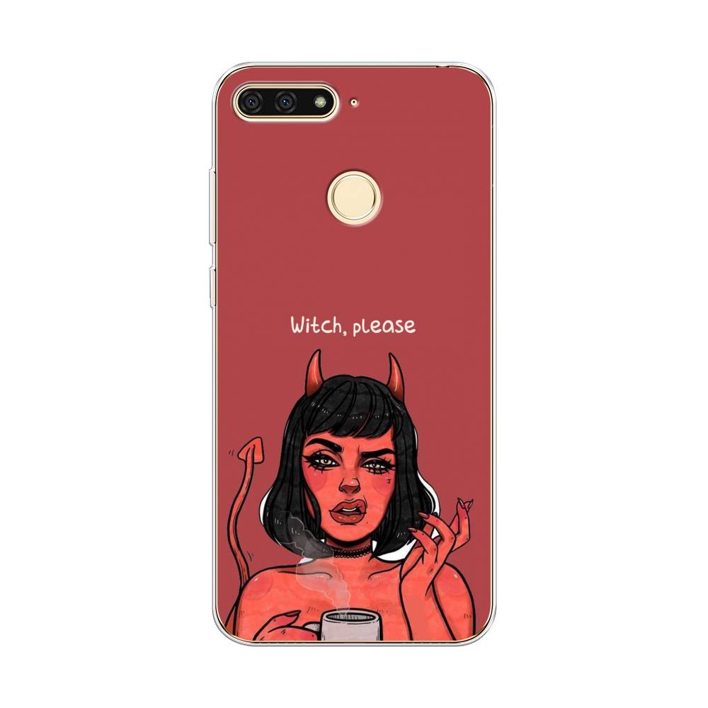

Чехол Awog на Honor 7C "Evil Girl", Красный;черный, 64550-6