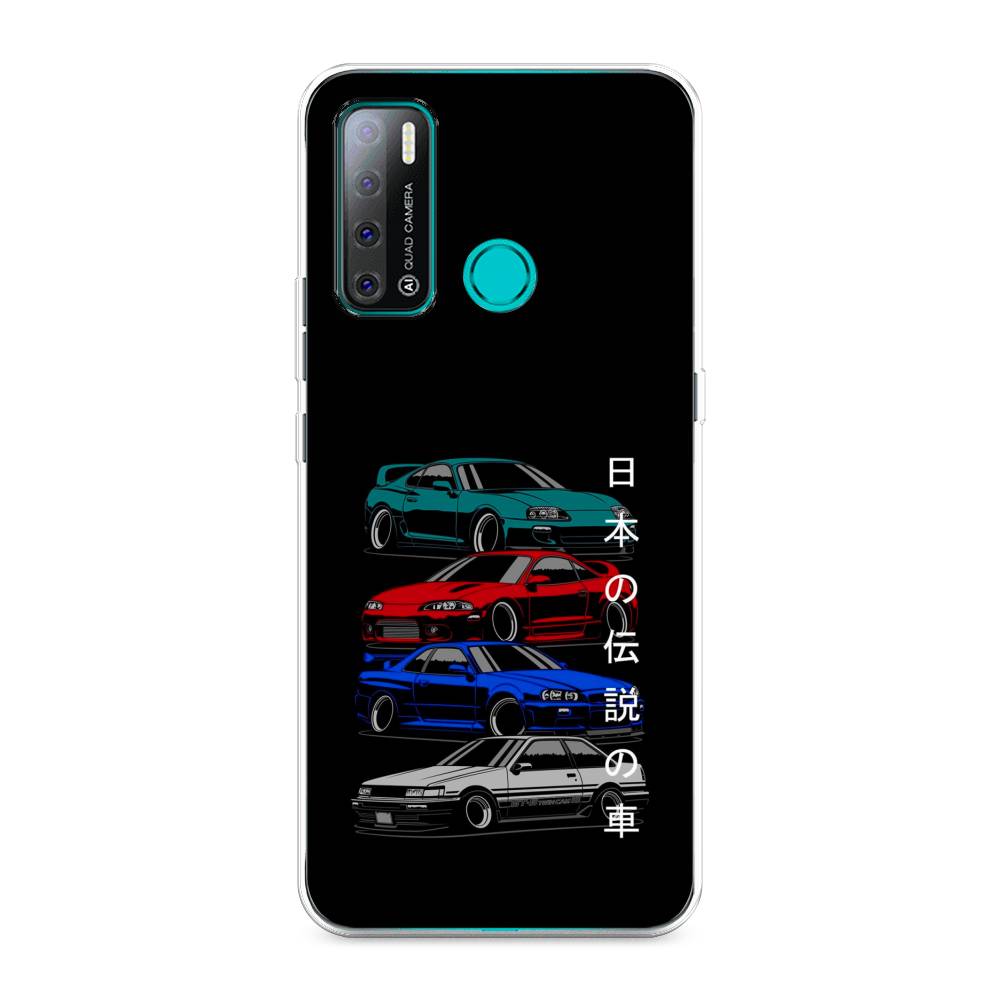 

Чехол Awog на Tecno Pouvoir 4 "JDM Legend cars", Разноцветный, 300350-5