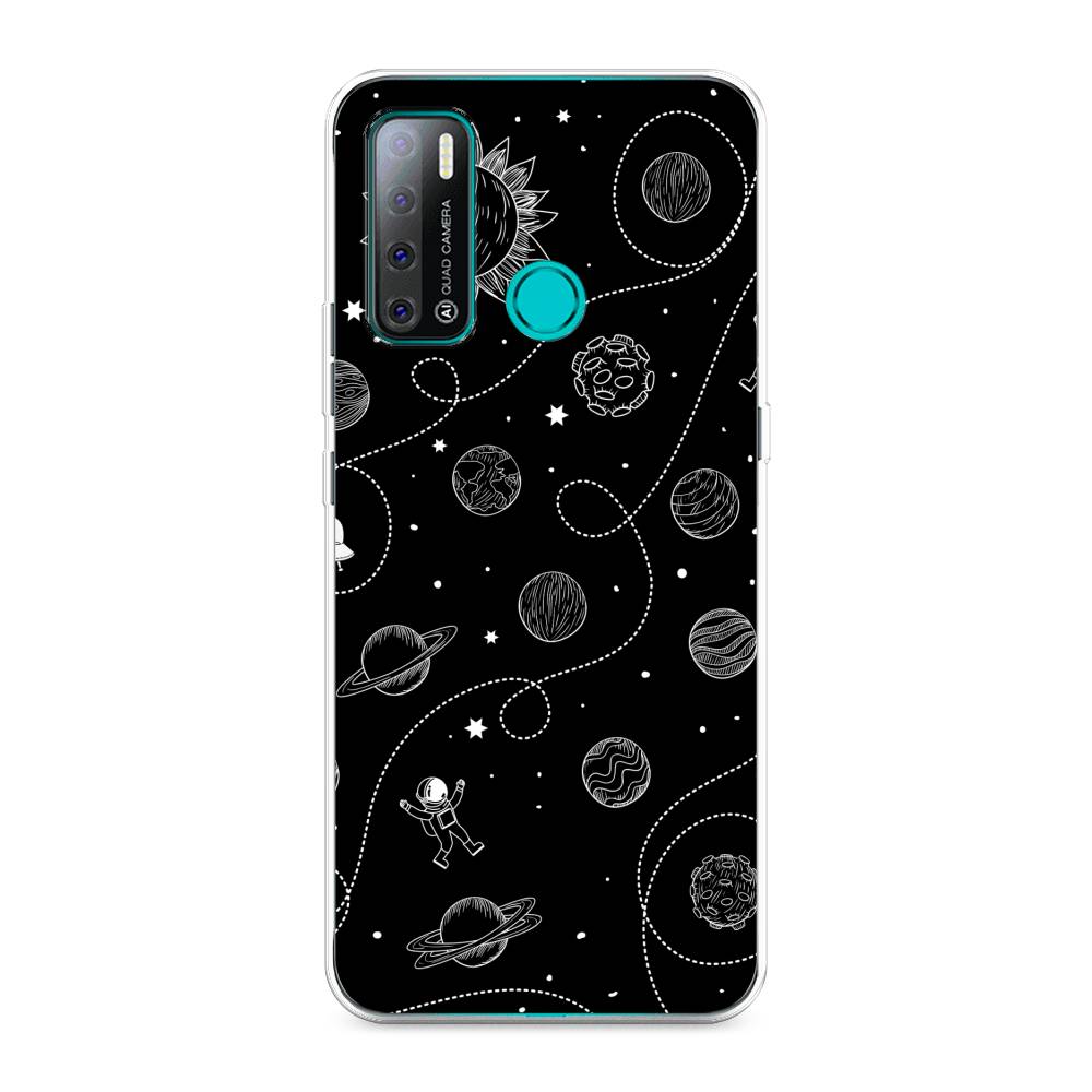 

Чехол Awog на Tecno Pouvoir 4 "В невесомости", Разноцветный, 300350-4