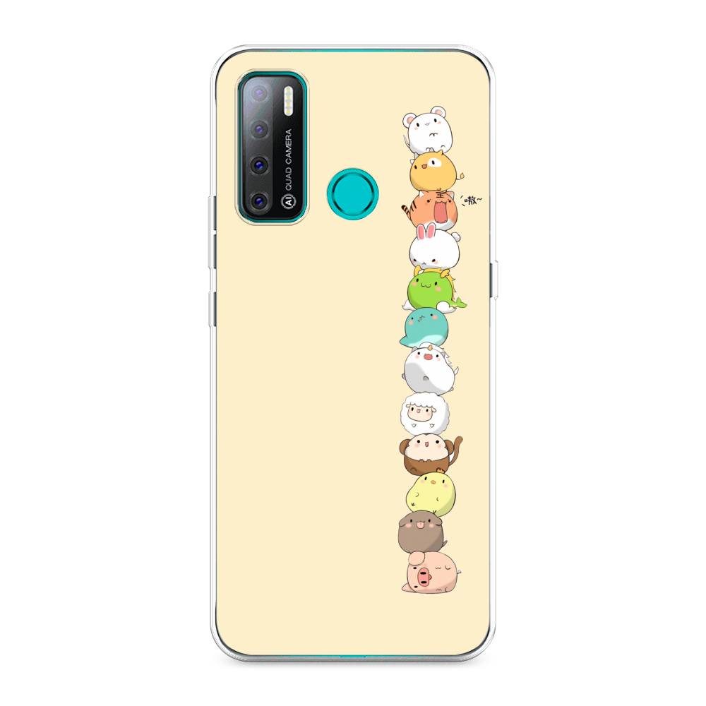 

Чехол Awog на Tecno Pouvoir 4 "Питомцы Чиби", Разноцветный, 300350-2