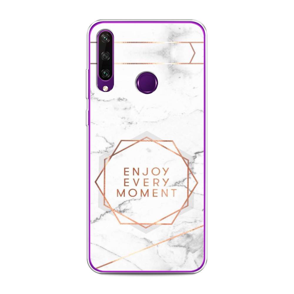

Чехол Awog на Huawei Y6p "Enjoy every moment мрамор", Белый;розовый;серый, 6103250-7