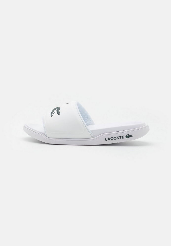 Сланцы женские Lacoste LA211A0TS белые 42 EU