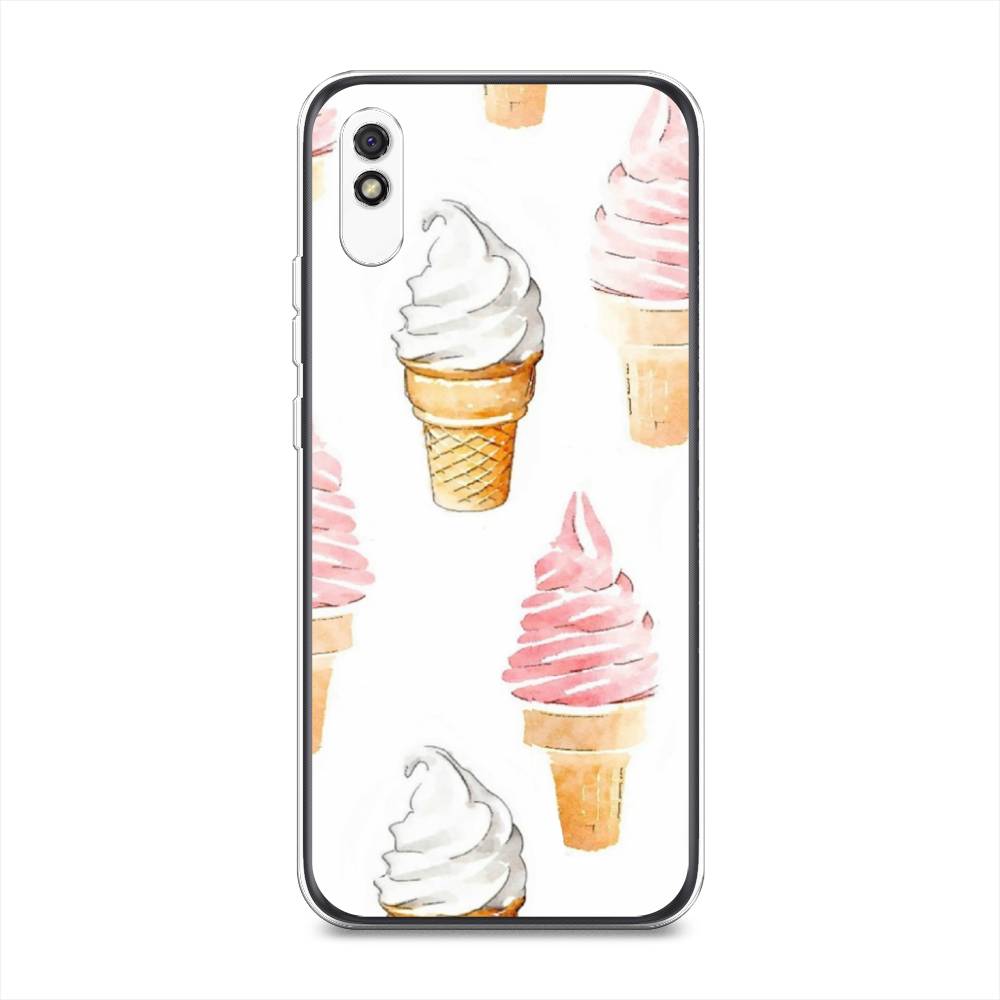 

Чехол Awog на Xiaomi Redmi 9A "Нарисованное мороженое", Разноцветный, 38950-10