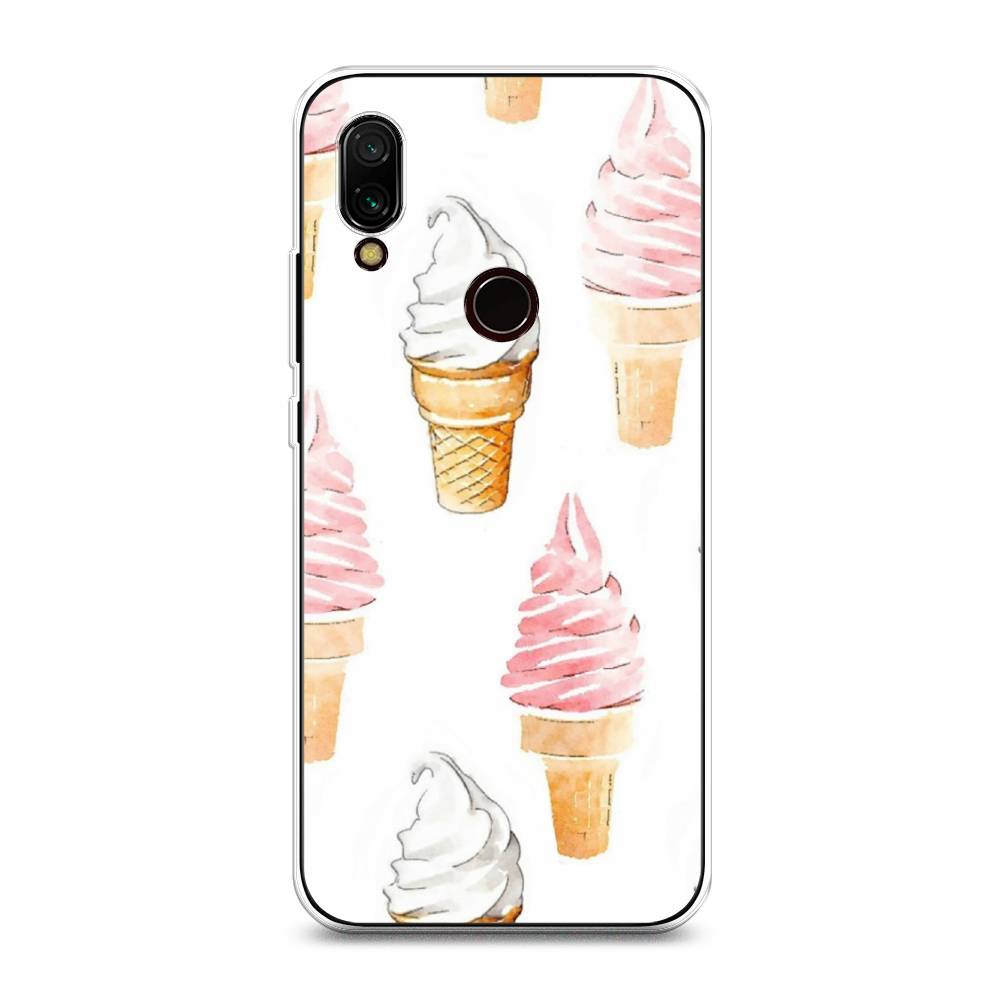 

Чехол Awog на Xiaomi Redmi 7 "Нарисованное мороженое", Разноцветный, 35050-10