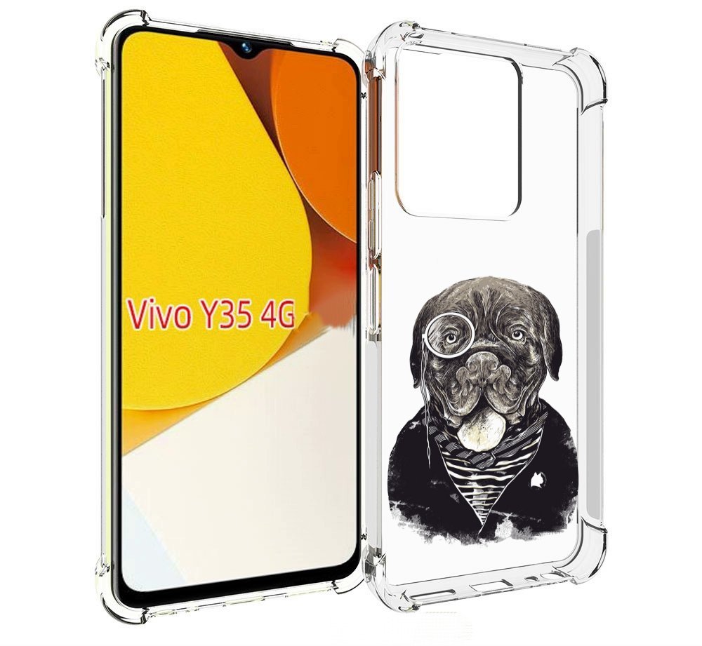 

Чехол MyPads солидный песик для Vivo Y35 4G 2022 / Vivo Y22, Прозрачный, Tocco