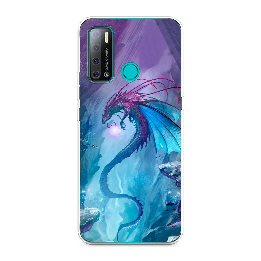 

Чехол Awog на Tecno Pouvoir 4 "Водный дракон", Разноцветный, 300350-2