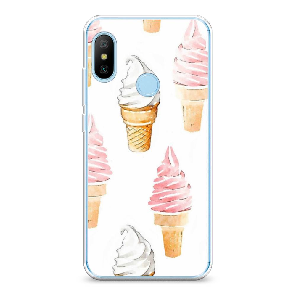 

Чехол Awog на Xiaomi A2 Lite/Redmi 6 Pro "Нарисованное мороженое", Разноцветный, 34050-10