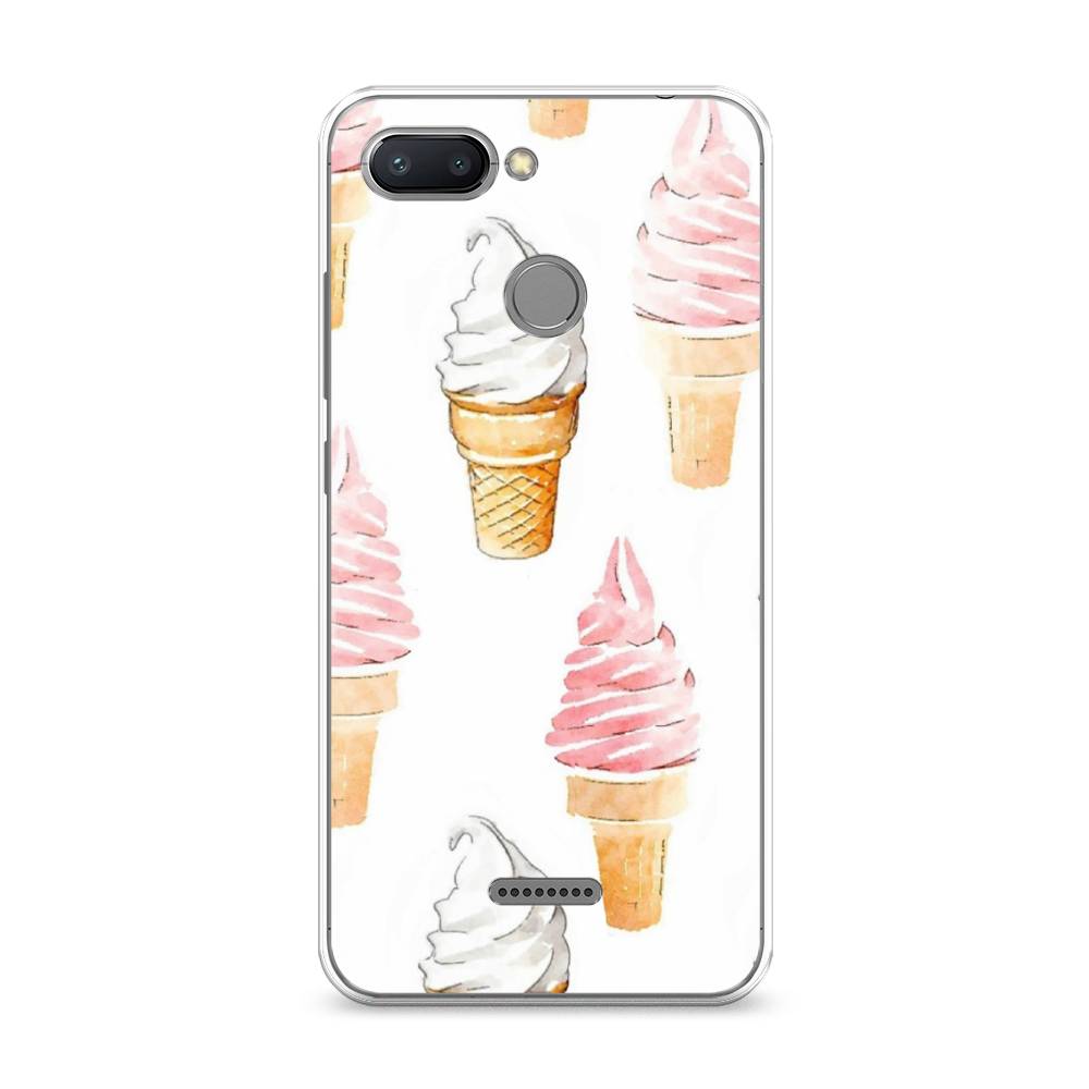 

Чехол Awog на Xiaomi Redmi 6 "Нарисованное мороженое", Разноцветный, 33850-10