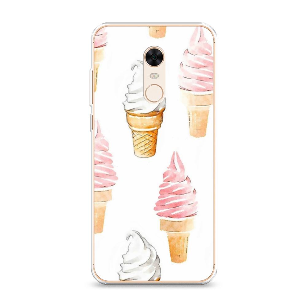 

Чехол Awog на Xiaomi Redmi 5 Plus "Нарисованное мороженое", Разноцветный, 33150-10