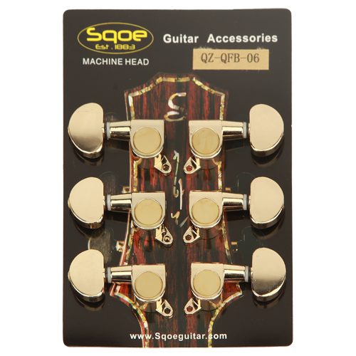 комплект колковой механики SQOE QZ-QFB-06 для акустической гитары