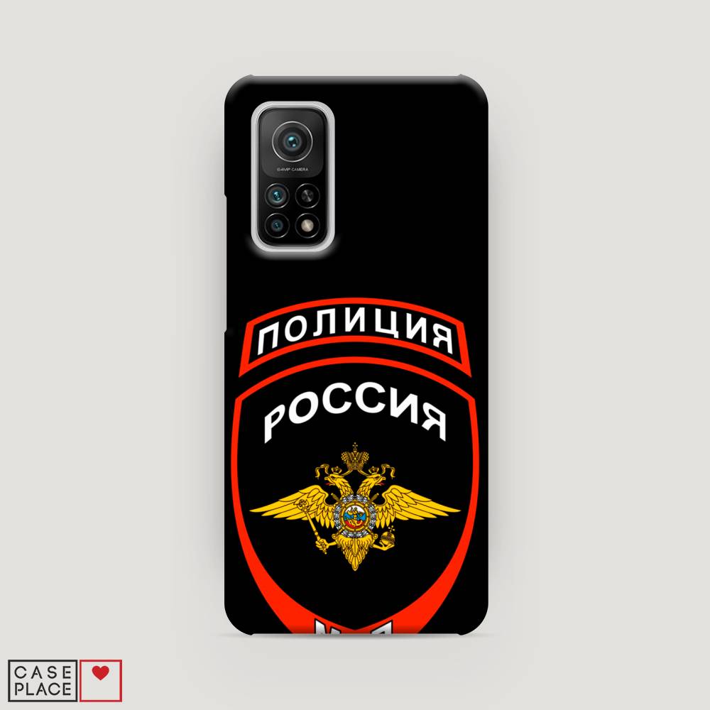 фото Пластиковый чехол "полиция шеврон" на xiaomi mi 10t pro awog