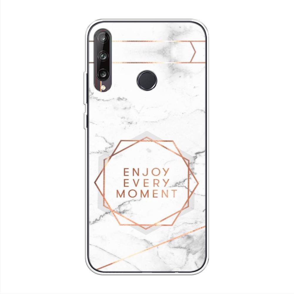 

Чехол Awog на Huawei P40 lite E "Enjoy every moment мрамор", Белый;розовый;серый, 612450-7
