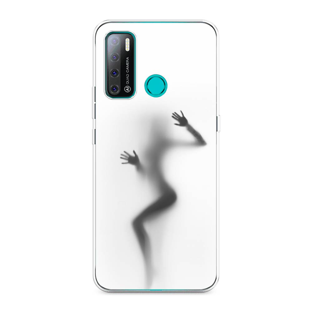 

Чехол Awog на Tecno Pouvoir 4 "Девушка в душе", Разноцветный, 300350-7