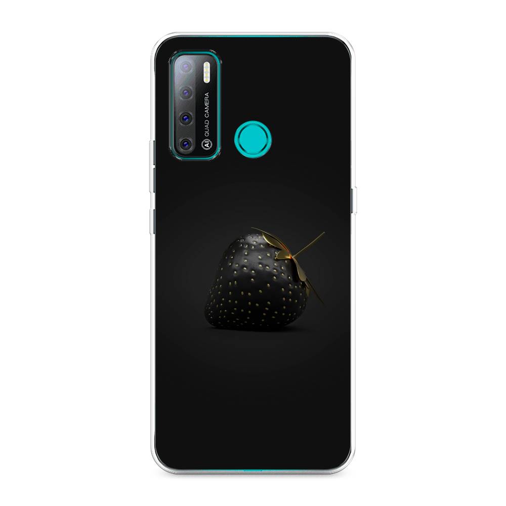 

Чехол Awog на Tecno Pouvoir 4 "Черная клубника", Разноцветный, 300350-10