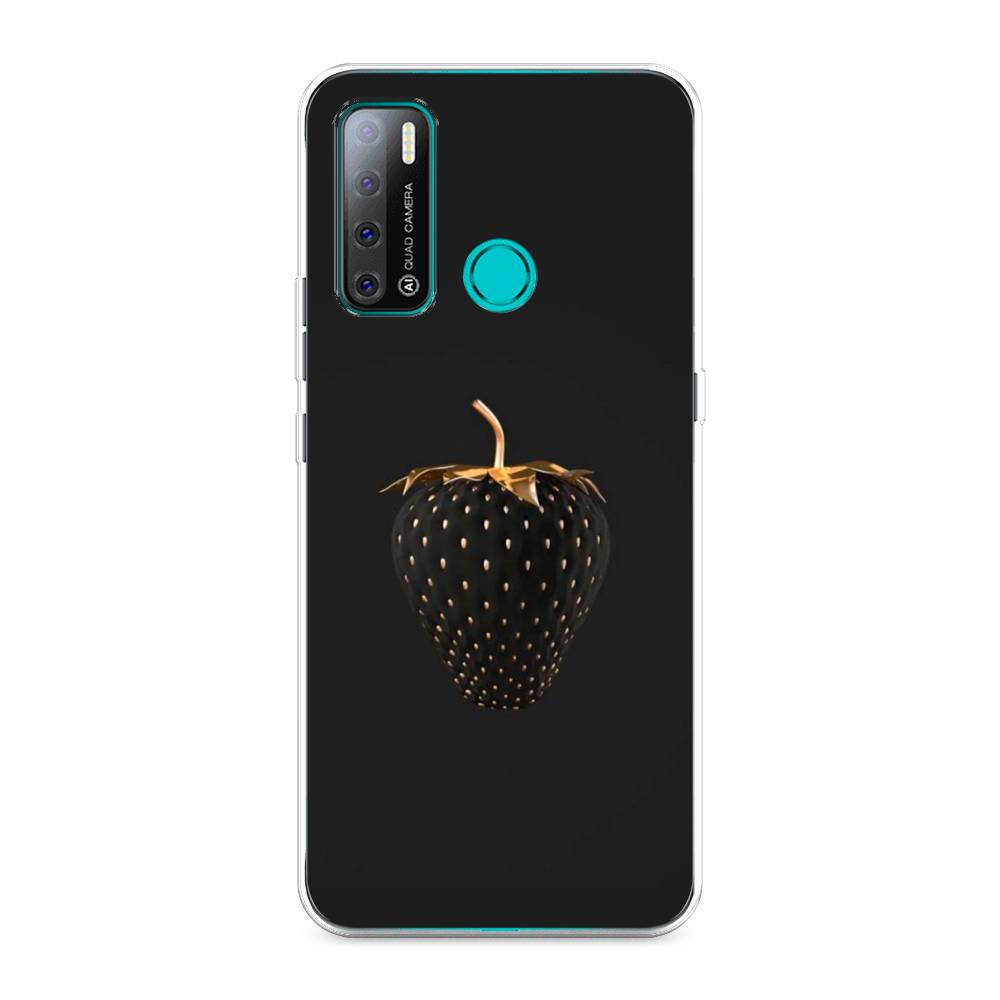 

Чехол Awog на Tecno Pouvoir 4 "Черно-золотая клубника", Разноцветный, 300350-10