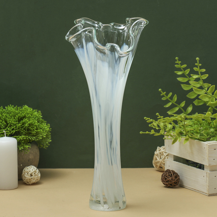 

Ваза "Волна"28 см, белая