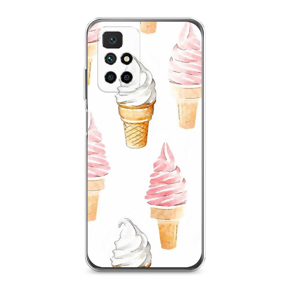 

Чехол Awog на Xiaomi Redmi 10 "Нарисованное мороженое", Разноцветный, 311350-10