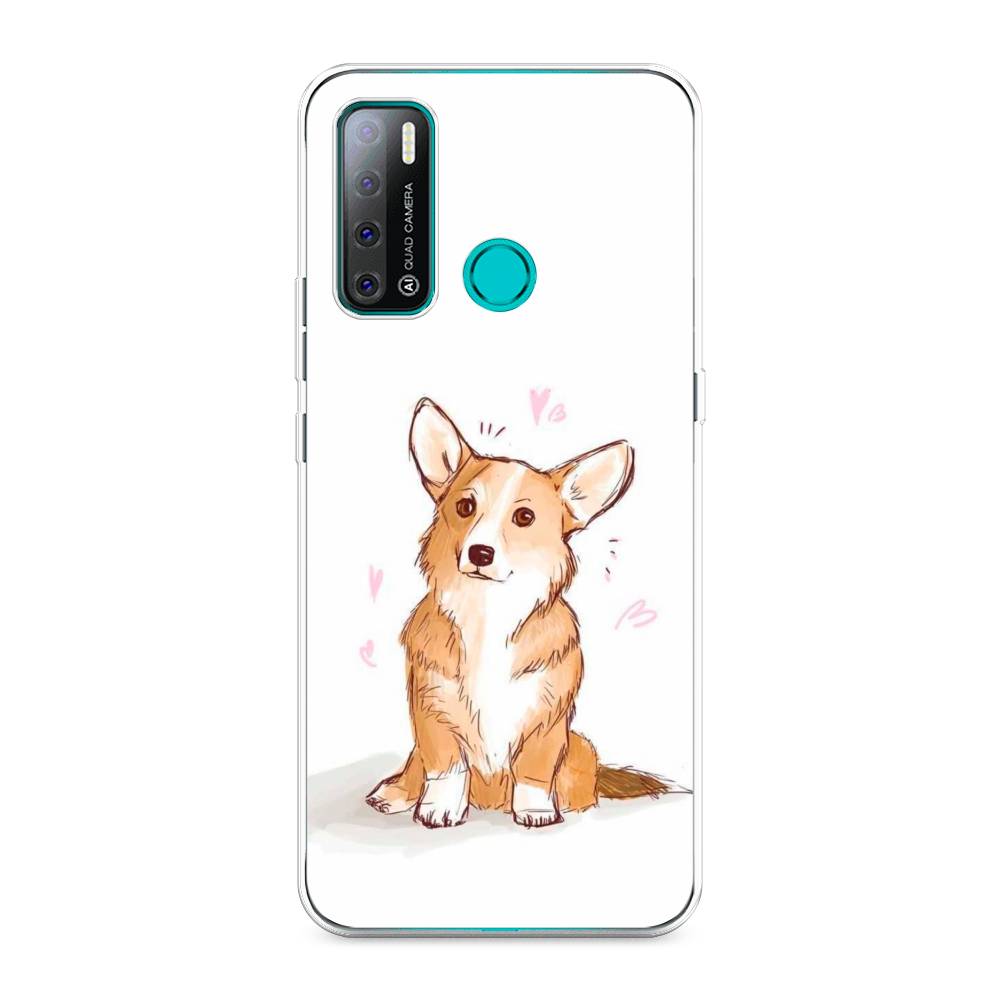 

Чехол Awog на Tecno Pouvoir 4 "Корги любовь", Разноцветный, 300350-1