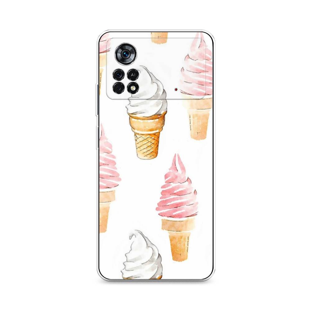 

Чехол Awog на Poco X4 Pro 5G "Нарисованное мороженое", Разноцветный, 313150-10