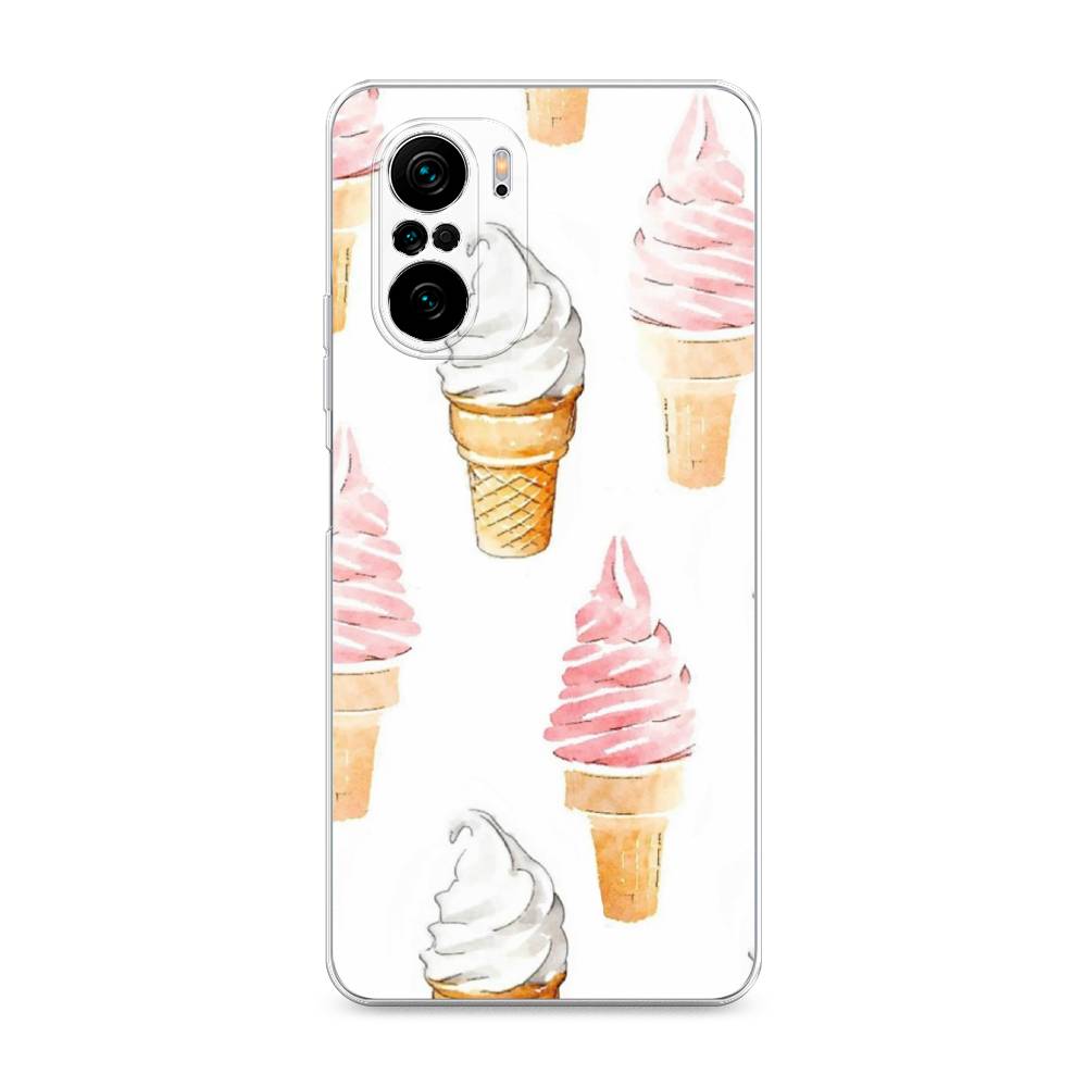 

Чехол Awog на Poco F3/Redmi K40/Mi 11i "Нарисованное мороженое", Разноцветный, 310150-10