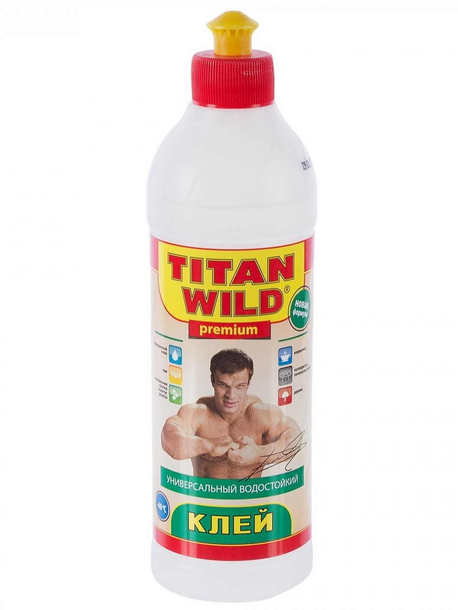 Клей универсальный полимерный TITAN Wild, 0,5л клей универсальный 0 25л titan wild 49