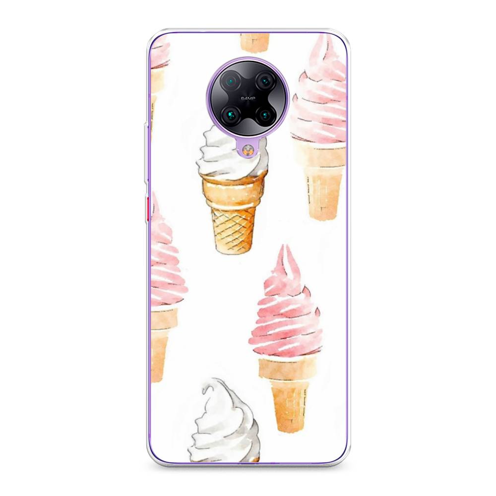 

Чехол Awog на Poco F2 Pro/Redmi K30 Pro "Нарисованное мороженое", Разноцветный, 37050-10