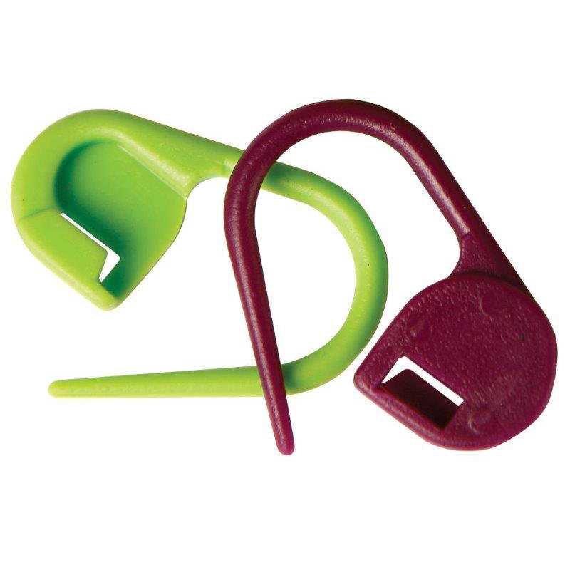 Маркировщики для петель Knit Pro Булавка, пластик, зеленый/красный, 30шт, арт.10805