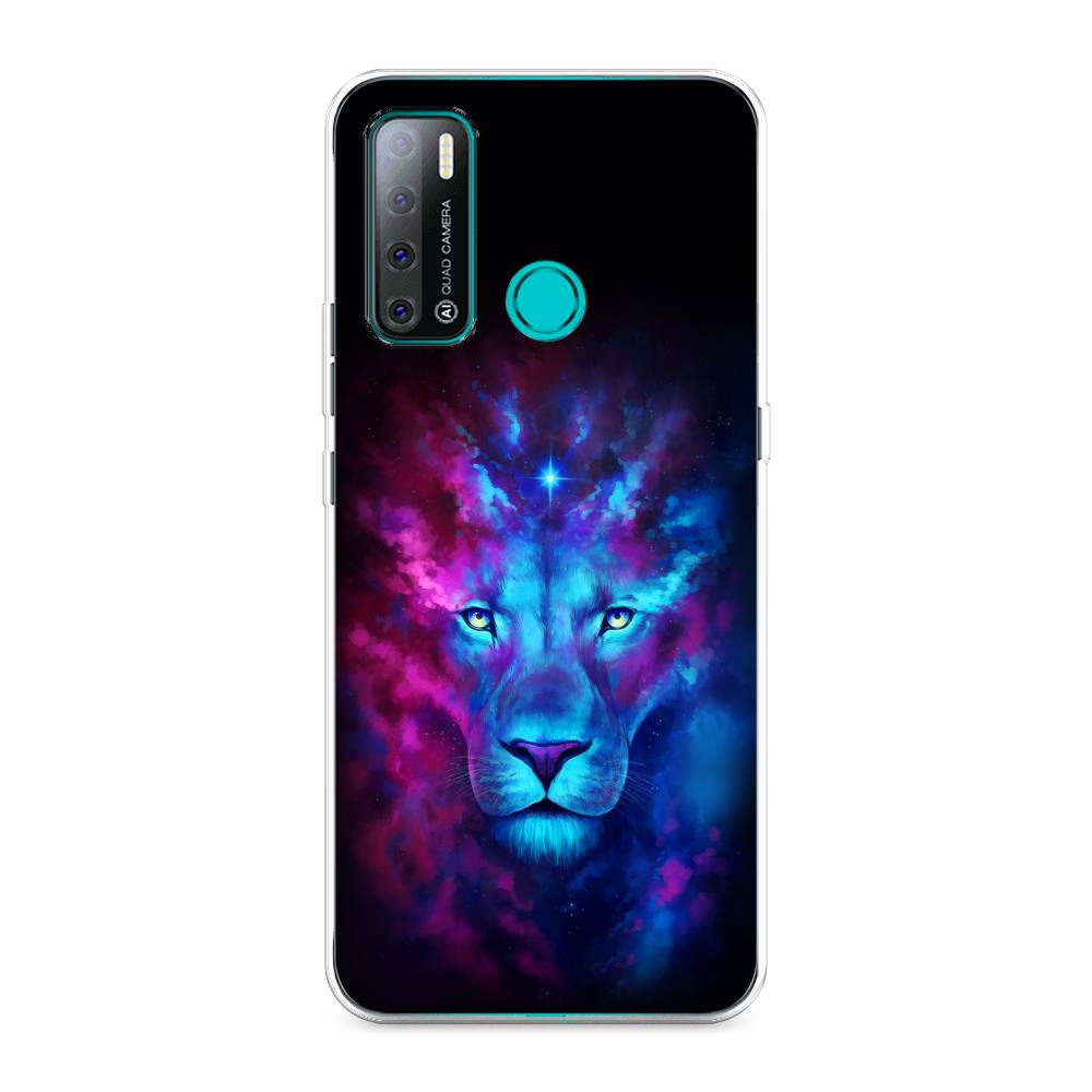 

Чехол Awog на Tecno Pouvoir 4 "Космический лев", Разноцветный, 300350-1